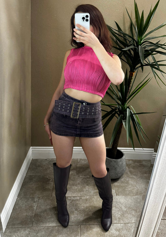 Purple Mini Skirt